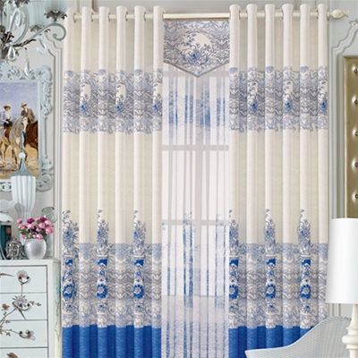 布藝窗簾BM26070-2藍(lán)